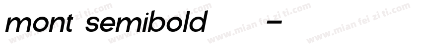 mont semibold字体下载字体转换